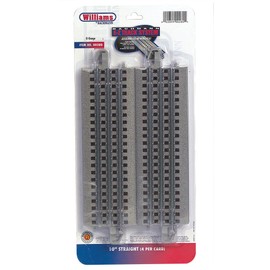 Williams by Bachmann O Gauge E-Z Track 10" Straight (Pack-4) - O Scale
