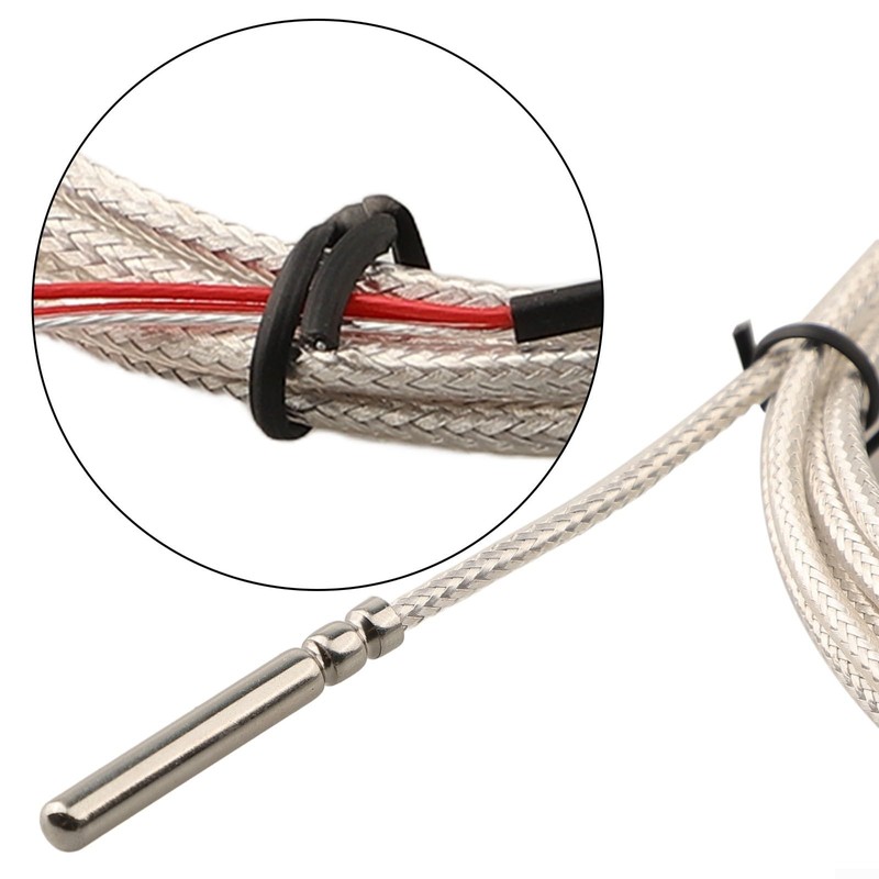 Pt100 Temperature Sensor Probe, Three-wire System, Waterproof Stainless Steel Thermistor
