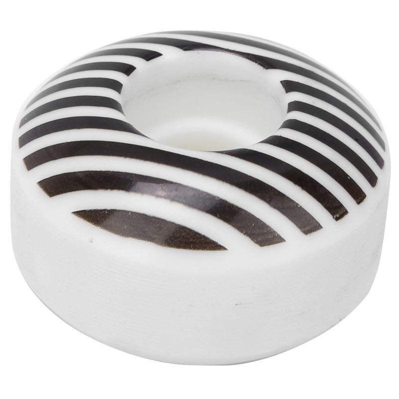 4PCS 95A PU White Stripe 52x30mm Skateboard Double Rocker Wheel