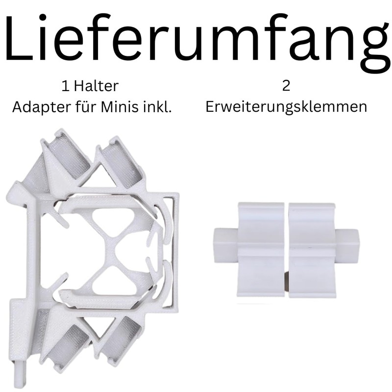 Printtastisch Shelly DIN Rail Holder + 2 x 2 Extensions