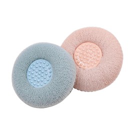 2Pcs NUZAMAS Bath Sponge Shower Loofahs Bath Cleaning Brush with Sucker Super Soft Bath Sponge Flower Exfoliating Bath Sponge for Shower