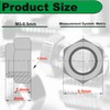 M3 115 Pcs Locknuts Metric Nylon Inserted Hex Lock Small
