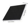 High-Density Polyethylene (HDPE) Plastic Sheet (1, Black, 12" X 12"X