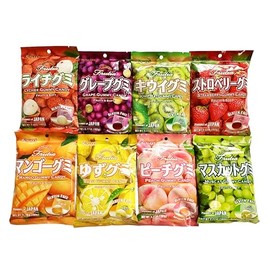 Kasugai Japanese Gummy Candy Variety Pack, 8 Flavors in Sprout Talk's Package