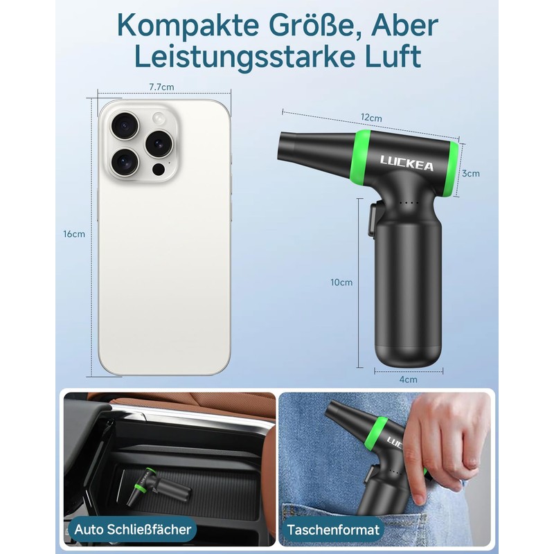 13000 RPM Compressed Air Dust Cloth - Electric Compressed Air