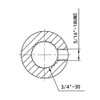 IMOOA 1" DD x 3/4"-30 Spline Universal Steering U Joint