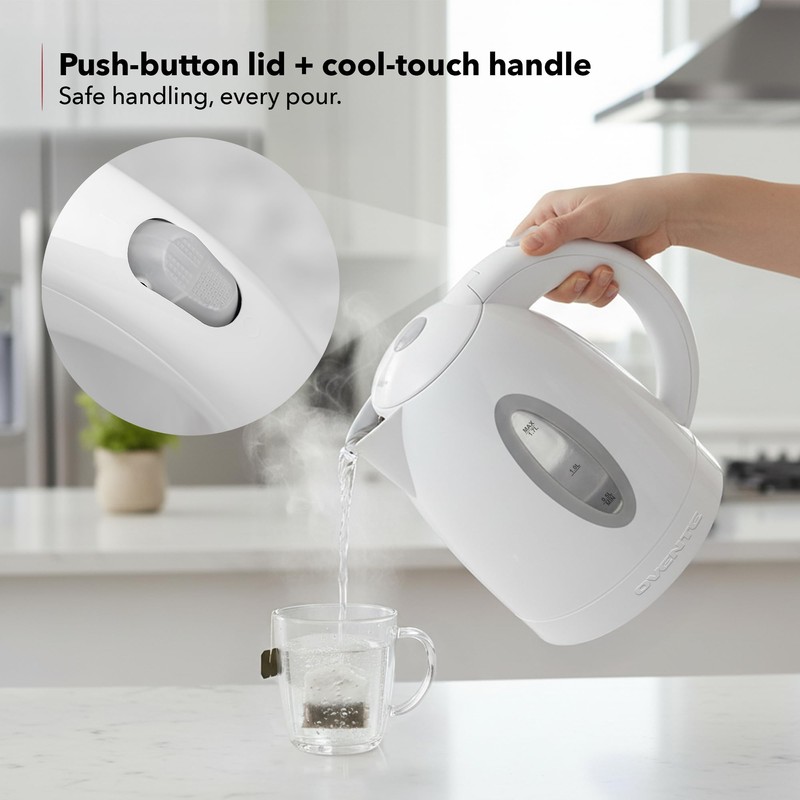 OVENTE Electric Kettle, 1.7L Fast Boiling Water Heater for Coffee