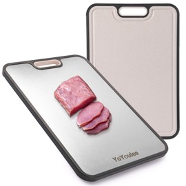 Titanium Cutting Board, 2025 New Upgrade Double Sided Titanium Cutting Board for kitchen, Hygiene & Durability Wheat straw PP & Titanium Chopping Board, Non Stick Titanium Cutting Mat