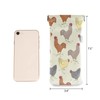 OTVEE Rooster Chicken Farm Animals Eyeglass Case Microfiber Leather Squeeze