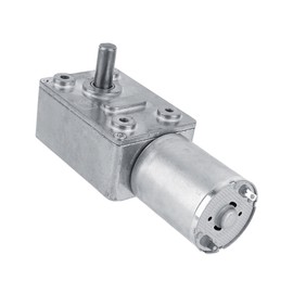 Reversible High Torque Worm Geared Motor DC 12V Reduction Motor(5RPM)