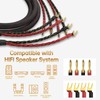 Tertullus 1 Pair HiFi OFC Braid Speaker Cable with Banana