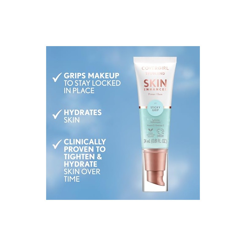 COVERGIRL TruBlend Skin Enhancer, Primer Facial, Sticky Grip 40, 24