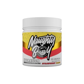 Naughty Boy Hydration Mix with Over 2400mg of Electrolytes, Added Creatine, Taurine, Super Reds- 255g/30 Servings (30 Servings, Strawberry Mango)