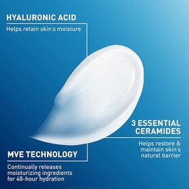 CeraVe Moisturizing Cream, Face Body Moisturizer, Normal to Dry Skin, 8 Fl Oz