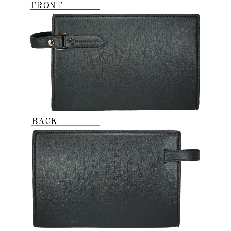 Bliss Leather 2nd Bag, Special Coating, Slim, Functional, Zipper, Strap,