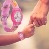 Children Watch Cartoon Pattern Waterproof PVC Strap Quartz Children WatchPink