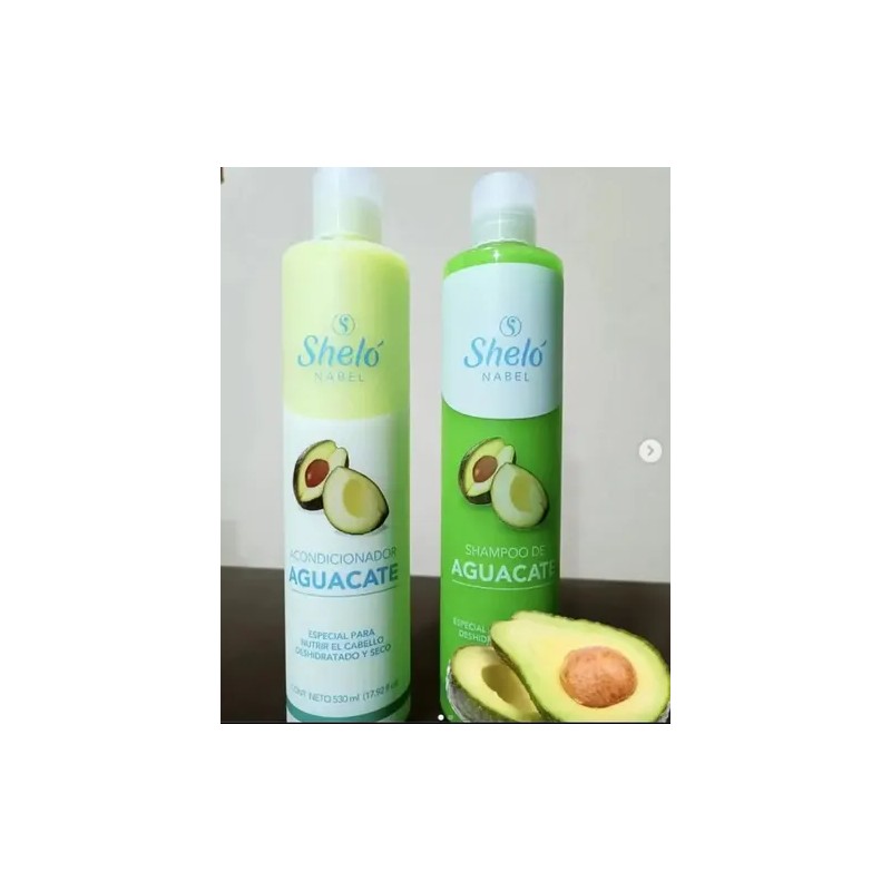 Kit Shampoo Acondicionador Aguacate Cabello Seco Hidrata