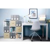 Gaylord Archival Blue/Grey Flip-Top Document Storage Box with Label Holder