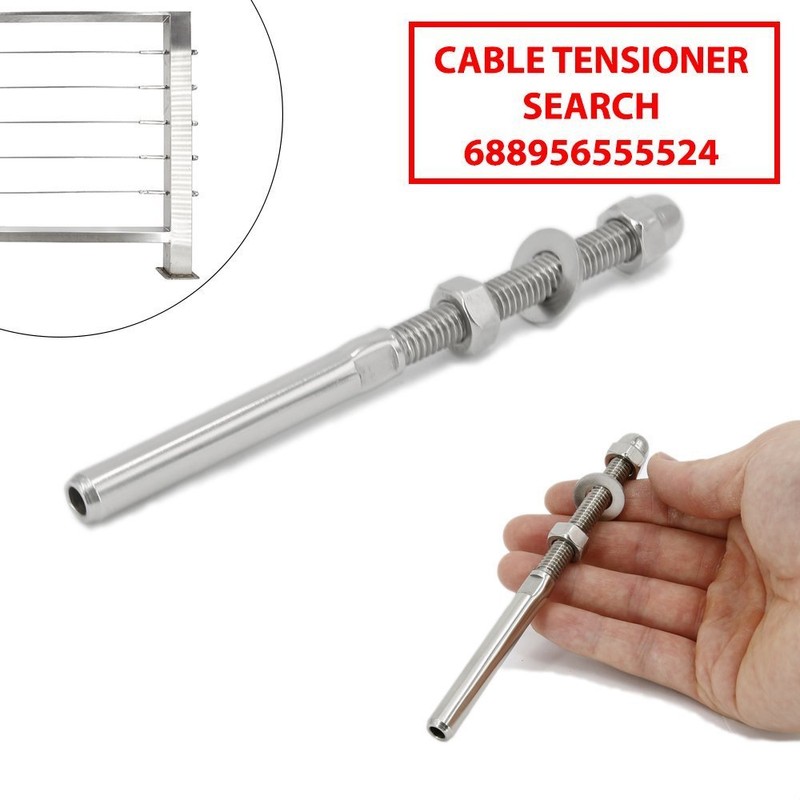 Stainless Steel 316 Handrail Railing Adjustable Cable Tensioner End Fitting