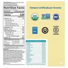Proteína Vegetariana Cruda Orgánica 560g Garden Of Life                                                                                               