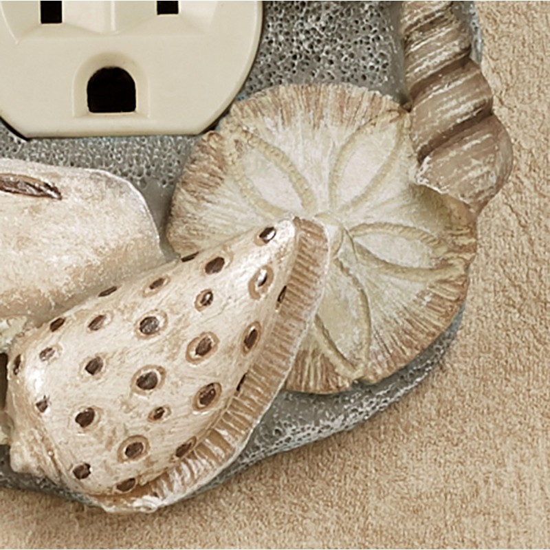 At the Beach Blue Single Outlet Cover Switchplate