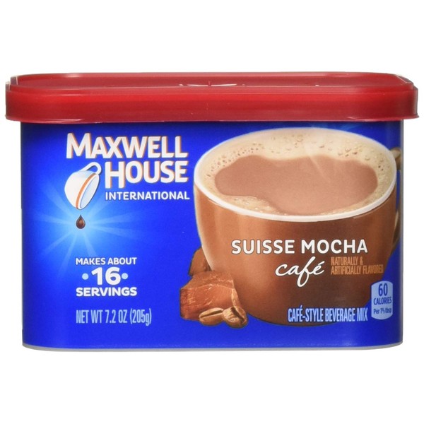 Maxwell House International Cafe Suisse Mocha Cafe (434580), 7.2 Ounce (Pack of 8)