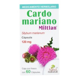 Cardo Mariano Puro Miltlan 60 Cápsulas 120mg 100% Natural Sabor Sin Sabor
