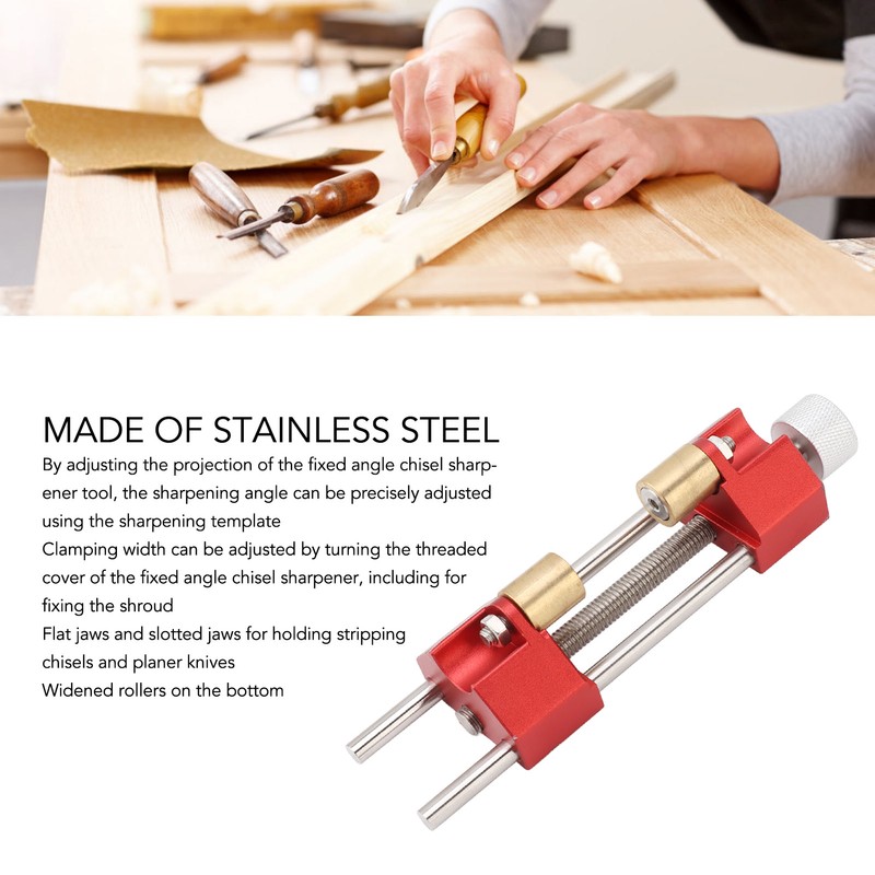 Fixed Angle Knife Sharpener Chisel Sharpener Stainless Steel Woodworking Sharpening
