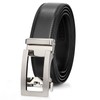 JasGood Men's Belt Automatic Ratchet Leather Belt Adjustable Leather Belt