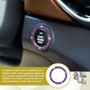 Bling Car Crystal Rhinestone Ring Emblem Sticker, Push to Start