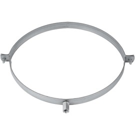 10" Inch Galvanized Pipe Hanger - Conduit Mounting Clamp - Tube Brackets - Pipe Clamps - Tube Wall Mounting Bracket Clamp - Rigid Conduit Holder - PVC and Metal Pipe Attachment Hanger