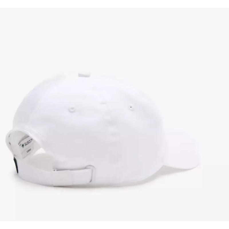 Lacoste Big Front Croc Solid Cotton Crocodile Badge Baseball Hat