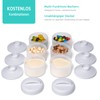 Termichy Milchpulver Portionierer Baby Stapelbar Milchpulver Aufbewahrungsbox 2 Stück (Grau)