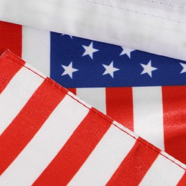 Motorcycle American Flag Replacement 6" x 10" for 3/8 Diameter Pole Double-Sided Double Stitching Durable Outdoor Motorcycle Flag UV Coated US Flag