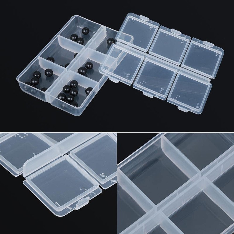 HomeSoGood 4 Pack Clear Weekly Pill Case Storage Box Transparent