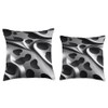 Cheetah animal print gray and black pattern Throw Pillow