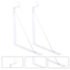 Eau 4 Packs of White Heavy Duty Closet Shelf and