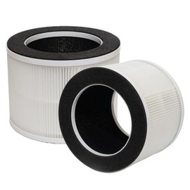 PUREBURG Replacement Filter Compatible With Chuboor PJ-01 & Shunrenful ZHIBO C40 Pro-PJ01 Air Purifiers,2-Pack H13 HEPA Activated Carbon 3-stage Filtration