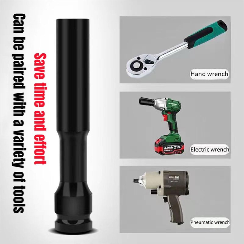 AIMALL 13mm Lengthened Thin-Walled Socket for Electric Wrench – 1/2"