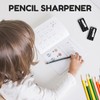 Pack of 3 Pencil Sharpener, Pencil Sharpener, Thick and Thin