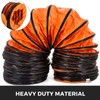 VEVOR 8"x25FT Flexible PVC Duct Hose for Blower/Exhaust Fan