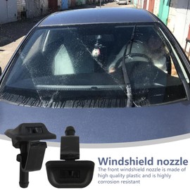 New Windshield Washer Nozzle Wiper Spray 55156728-AB Fit for Jeep Wrangler Unlimited X Sport Utility 4-Door 3.8L 3778CC 231Cu. In. V6 GAS OHV Naturally Aspirated 2007 2008 2009 2010 2011