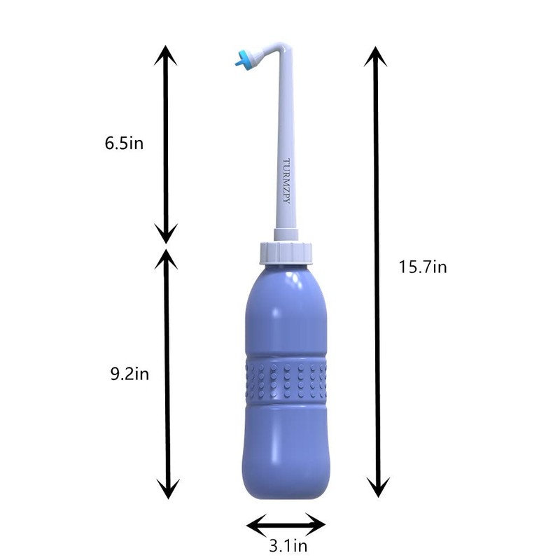 TURMZPY Portable Bidet 600ml Travel Bidet Plastic EVA Bottle Personal