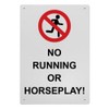 No Running Or Horseplay! Sign, 8.5 x 11 in" OSHA