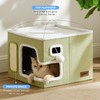 ZOMISIA Heated Cat House for Indoor Cats - Cat Warming