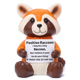 Ammonite Positive Red Panda Gifts, Mini Resin Emotional Support Gift, Cute Desk Decor for Kids Women Friends Lover, Stress Relief, Motivational Decor