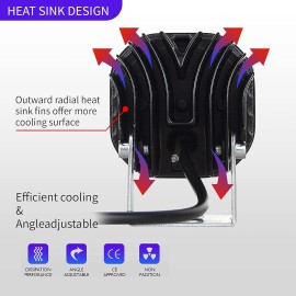 splledlights 2x 3inch LED Cube Pods Work Light Fog Light fit 1997-2025 Jeep Wrangler TJ JK JL