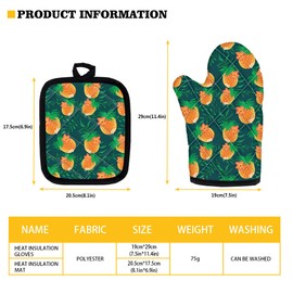 Showudesigns Pot Holder and Pot Holder Set of 2, Dachshund Print, Kitchen Decoration, Soft Cotton Lining, Oven Gloves, Heat Resistant Pot Pads with Non-Slip for Barbecue, Cooking, Baking, Grilling