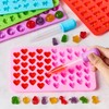 5 Pcs Mini Gummy Candy Molds with 2 Dropper, Silicone