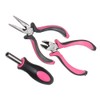 Baceyong 23 Pcs Ladies Pink Tool Kit,Screwdriver Household Tool,Pink Multi-function